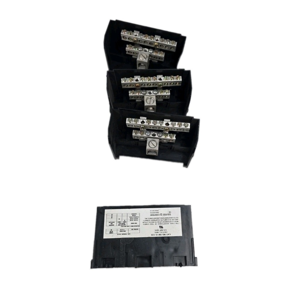 4pc. Square D SN12125 Neutral Assembly Insulated Groundable
